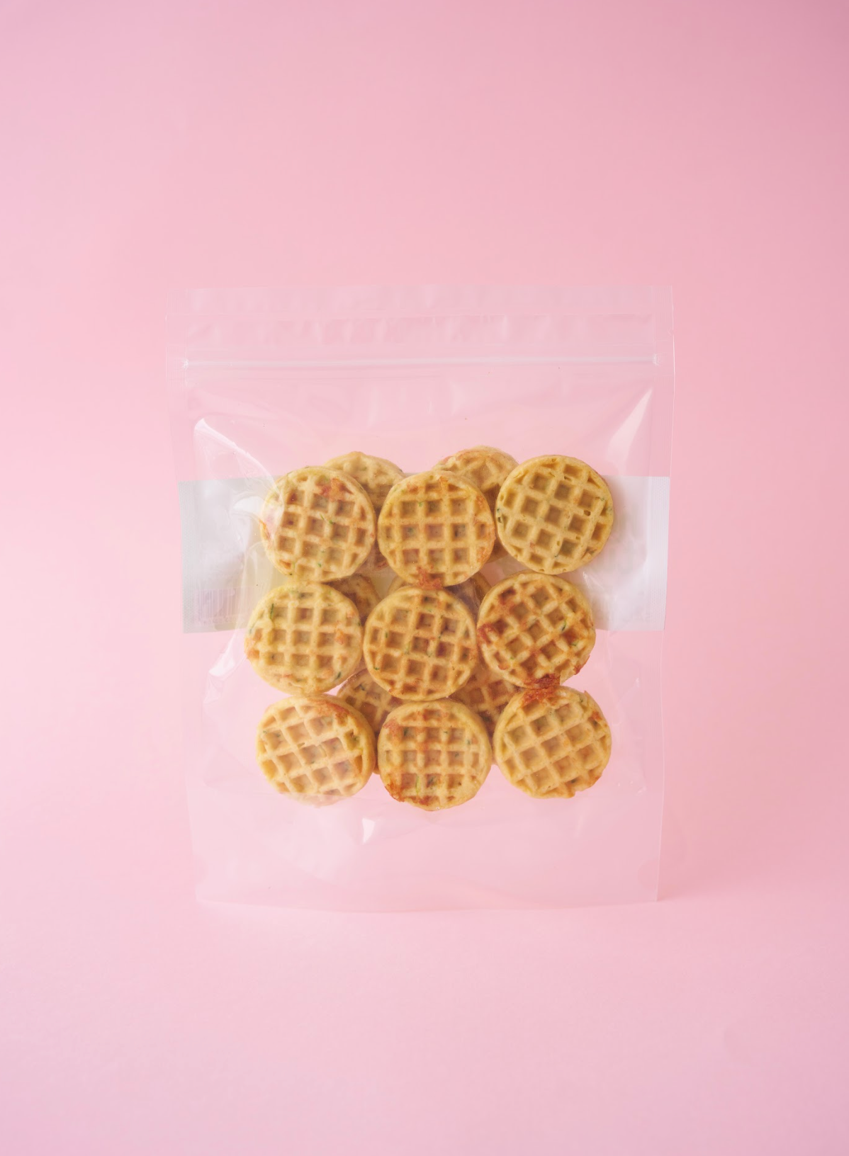 Mini waffles de zuccini -caja